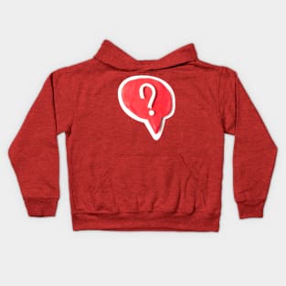 Question mark from plasticine Kids Hoodie